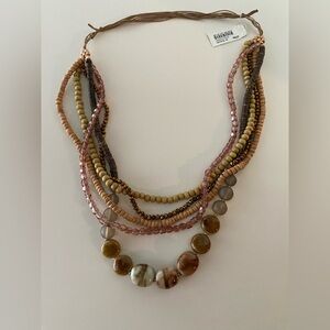 J. Jill Earthy Tones Beaded Necklace